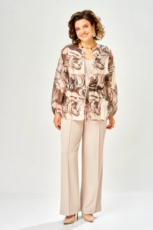 Брючный костюм Bonna Image 1027 тройка /5 бежевый