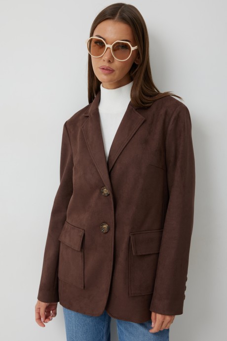 Жакет (пиджак) KALORIS 2235 шоколад размер 44-54 #8