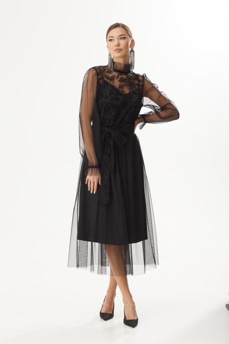 Вечернее платье KALORIS 2240 черный размер 44-54 #1