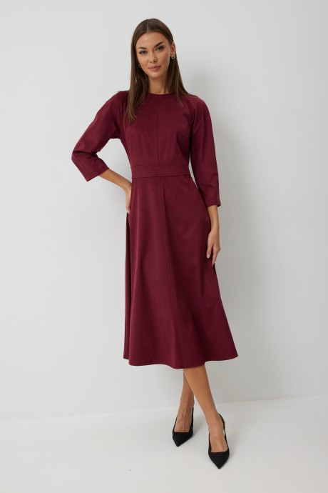 Платье KALORIS 2245 бордовый размер 44-54 #3