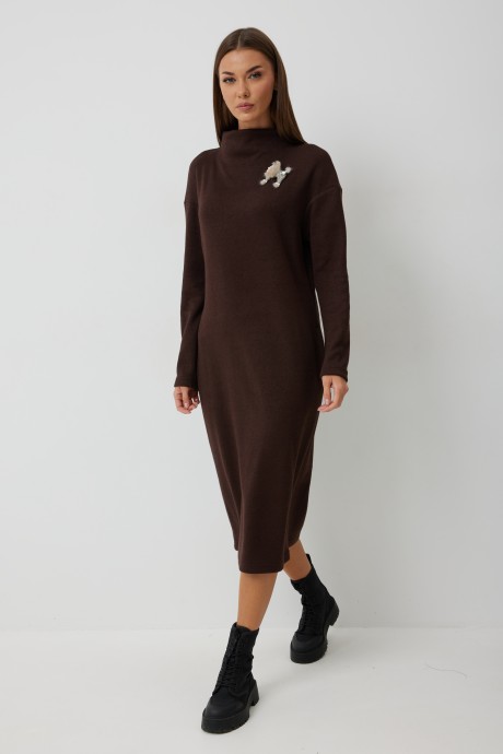 Платье KALORIS 2248 шоколад размер 44-54 #1