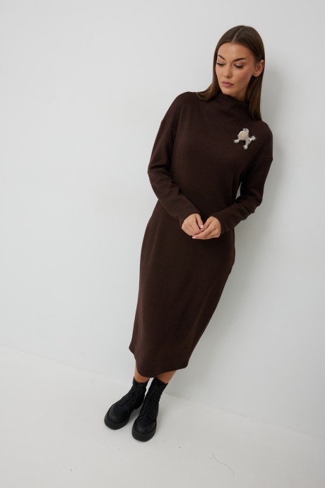 Платье KALORIS 2248 шоколад размер 44-54 #2