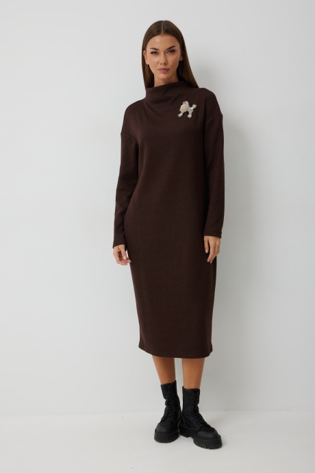 Платье KALORIS 2248 шоколад размер 44-54 #4