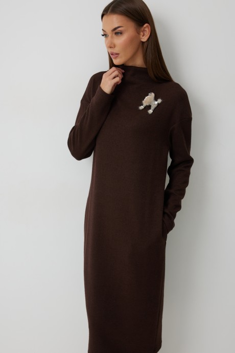 Платье KALORIS 2248 шоколад размер 44-54 #5