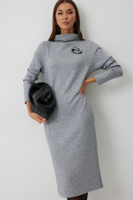 Платье KALORIS 2248 -1 серый размер 44-54 #4