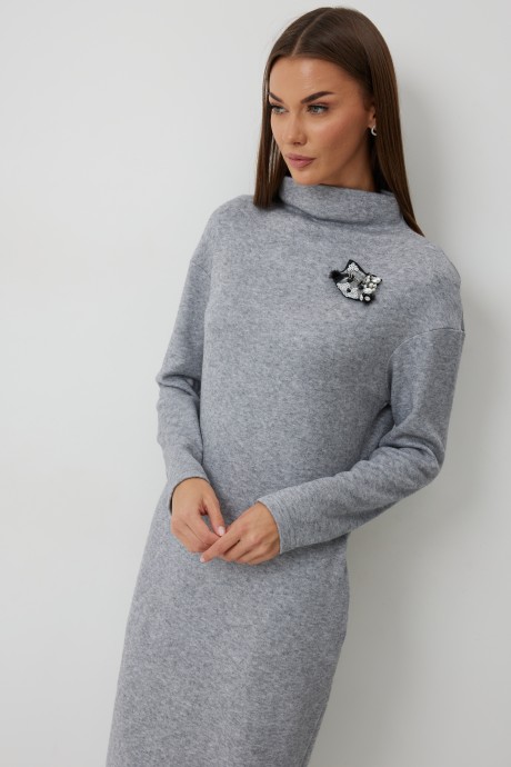 Платье KALORIS 2248 -1 серый размер 44-54 #5