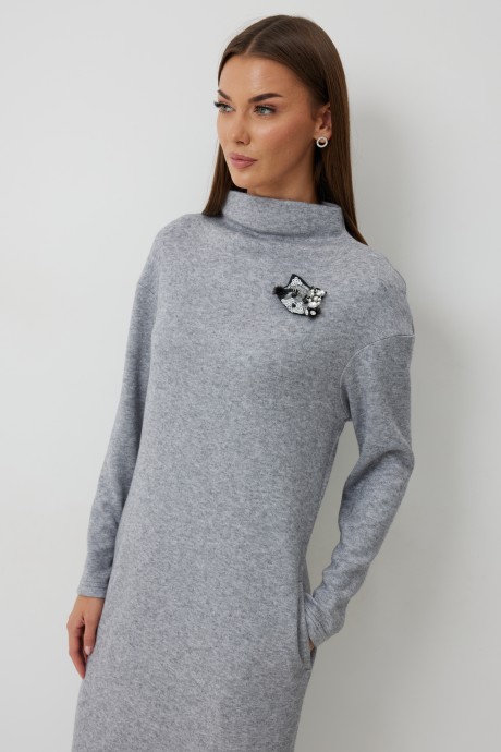 Платье KALORIS 2248 -1 серый размер 44-54 #6