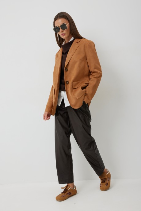 Брюки KALORIS 2249 горький шоколад размер 44-54 #6