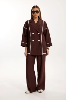 Брючный костюм KALORIS 2302 коричневый