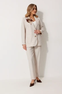 Брючный костюм KALORIS 2281 бежевый