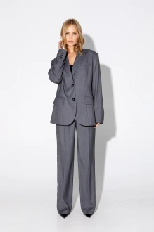 Брючный костюм PiRS 4819 двойка серый