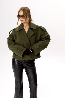 Пальто PiRS 6519 хаки