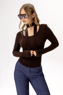 Джемпер (кофта) PiRS 6521 коричневый