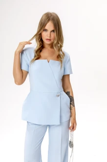 Блузка PiRS 6636 светло-голубой