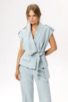 Жилетка PiRS 6589 серо-голубой