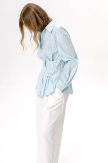 Брючный костюм PiRS 6610 двойка белый, голубой