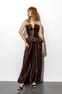 Брюки PiRS 6671 коричневые