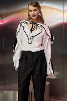 Блузка Lokka 1771 черно-белый #1