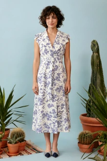 Платье Lokka 1909 бело-синее