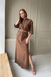Платье PUR PUR 11-181 /1 коричневый #1