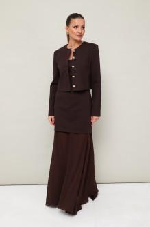 Костюм PUR PUR 11-427 тройка шоколад