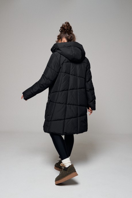 Пальто Beautiful&Free 6107 черный размер 50-58 #6