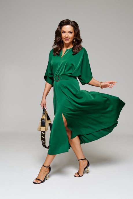 Вечернее платье Beautiful&Free 6135 изумруд размер 48-54 #2