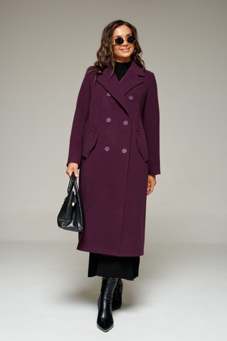 Пальто Beautiful&Free 7029 слива размер 44-52 #2