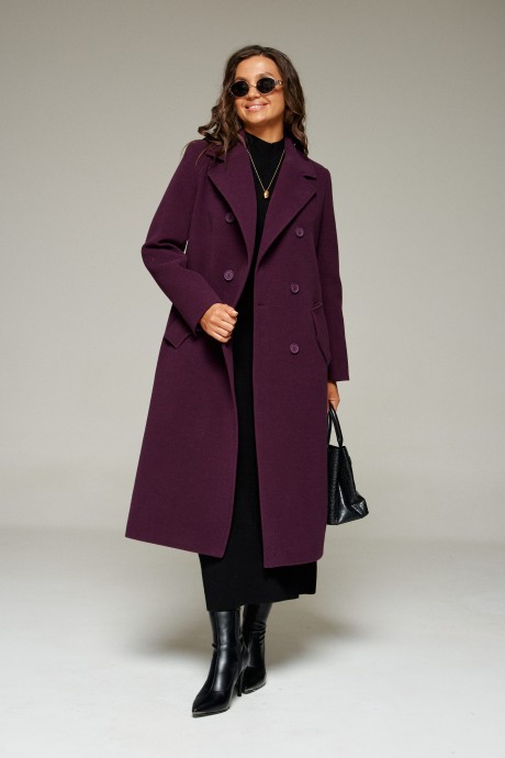 Пальто Beautiful&Free 7029 слива размер 44-52 #3