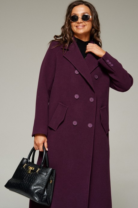 Пальто Beautiful&Free 7029 слива размер 44-52 #5