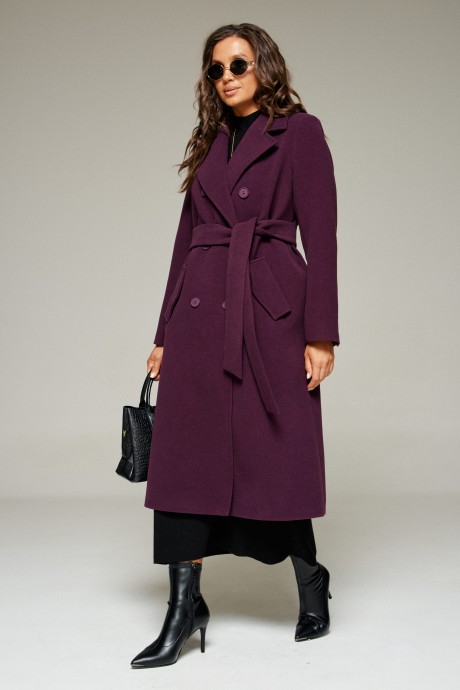 Пальто Beautiful&Free 7029 слива размер 44-52 #7