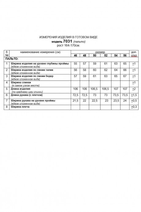 Пальто Beautiful&Free 7031 черный размер 46-56 #10