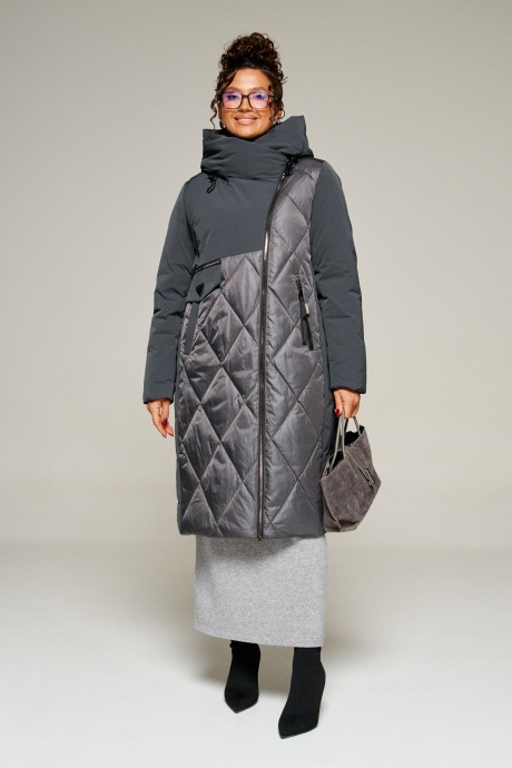 Пальто Beautiful&Free 8023 графит размер 46-56 #1