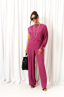 Брючный костюм Beautiful&Free 6437 двойка розовый