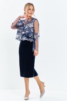 Костюм Euromoda 660 двойка синий #1