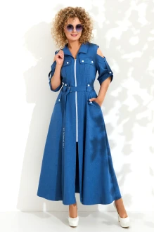 Платье Euromoda 690 синий