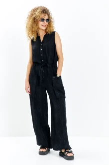 Комбинезон Euromoda 717 черный меланж