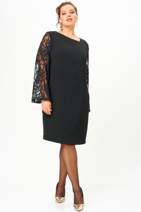 Вечернее платье SOVA 11307 черный размер 50-60 #2