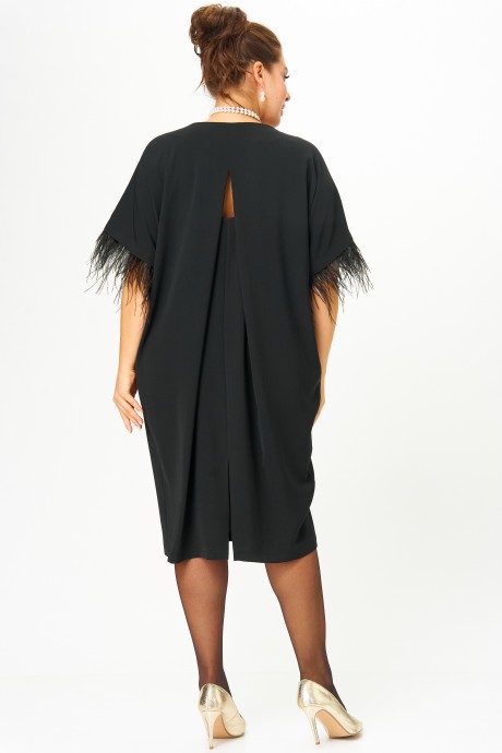 Вечернее платье SOVA 11308 черный размер 54-58 #9