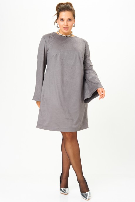 Вечернее платье SOVA 11311 серый размер 54-58 #3