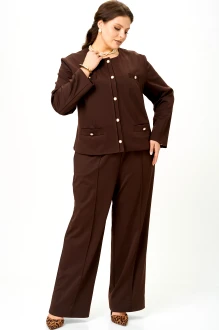 Брючный костюм SOVA 11313 коричневый