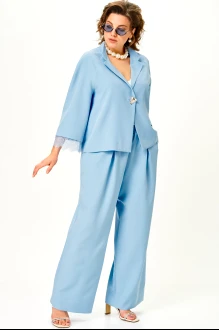 Брючный костюм SOVA 11334 голубой