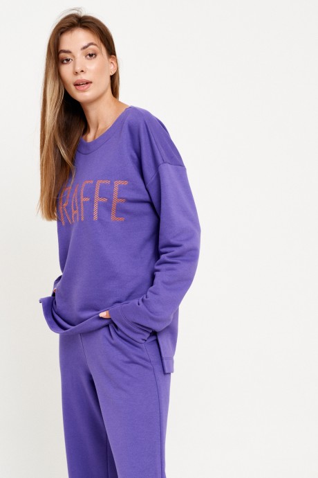 Джемпер (кофта) ELLETTO LIFE 3591.2 фиолетовый размер 42-54 #7