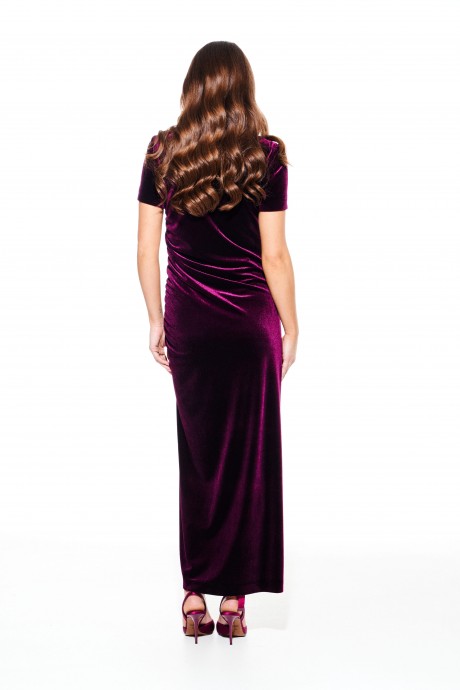 Вечернее платье ELLETTO LIFE 1109 баклажан размер 42-50 #8