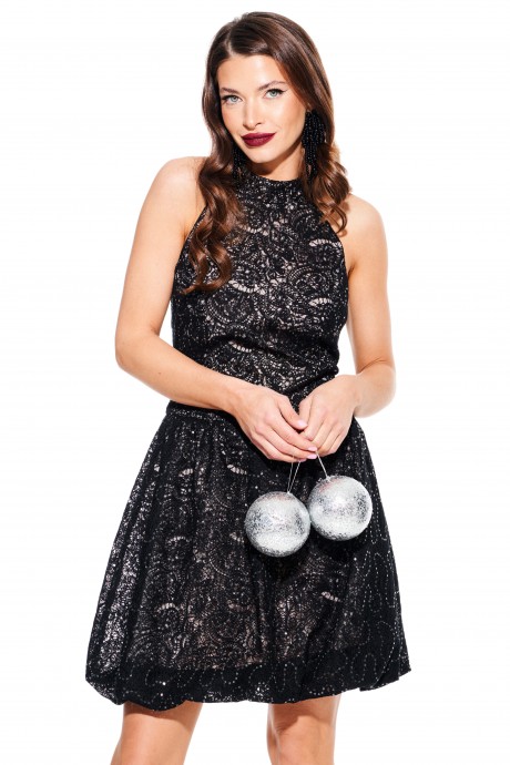Вечернее платье ELLETTO LIFE 1114 черный размер 42-46 #6