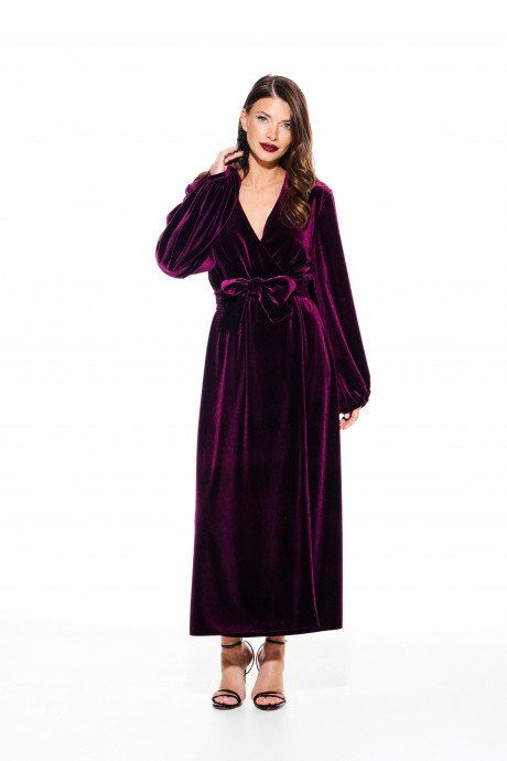 Вечернее платье ELLETTO LIFE 1116 баклажан размер 46-54 #1