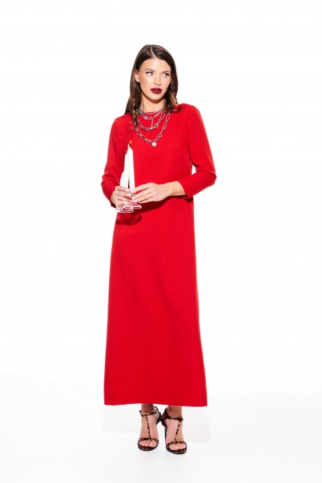 Вечернее платье ELLETTO LIFE 1117 красный размер 46-54 #2