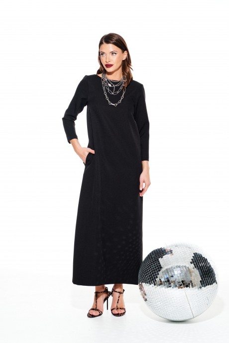 Вечернее платье ELLETTO LIFE 1117 черный размер 46-54 #3