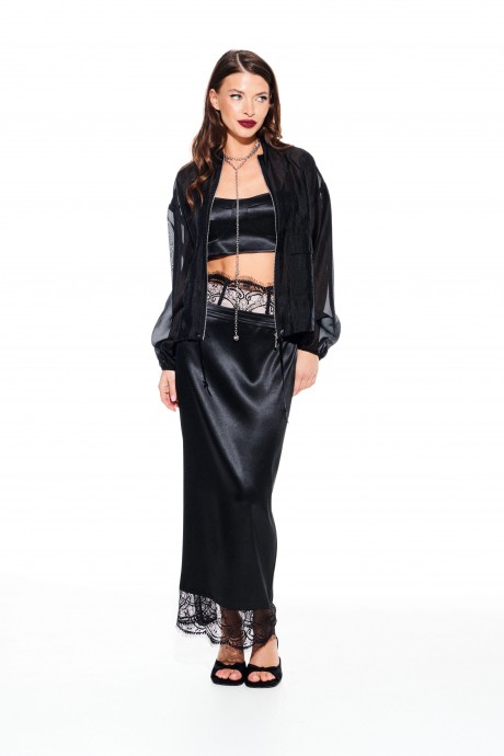 Юбка ELLETTO LIFE 2368 черный размер 42-46 #3