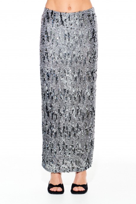 Юбка ELLETTO LIFE 2371 серебро размер 42-48 #1